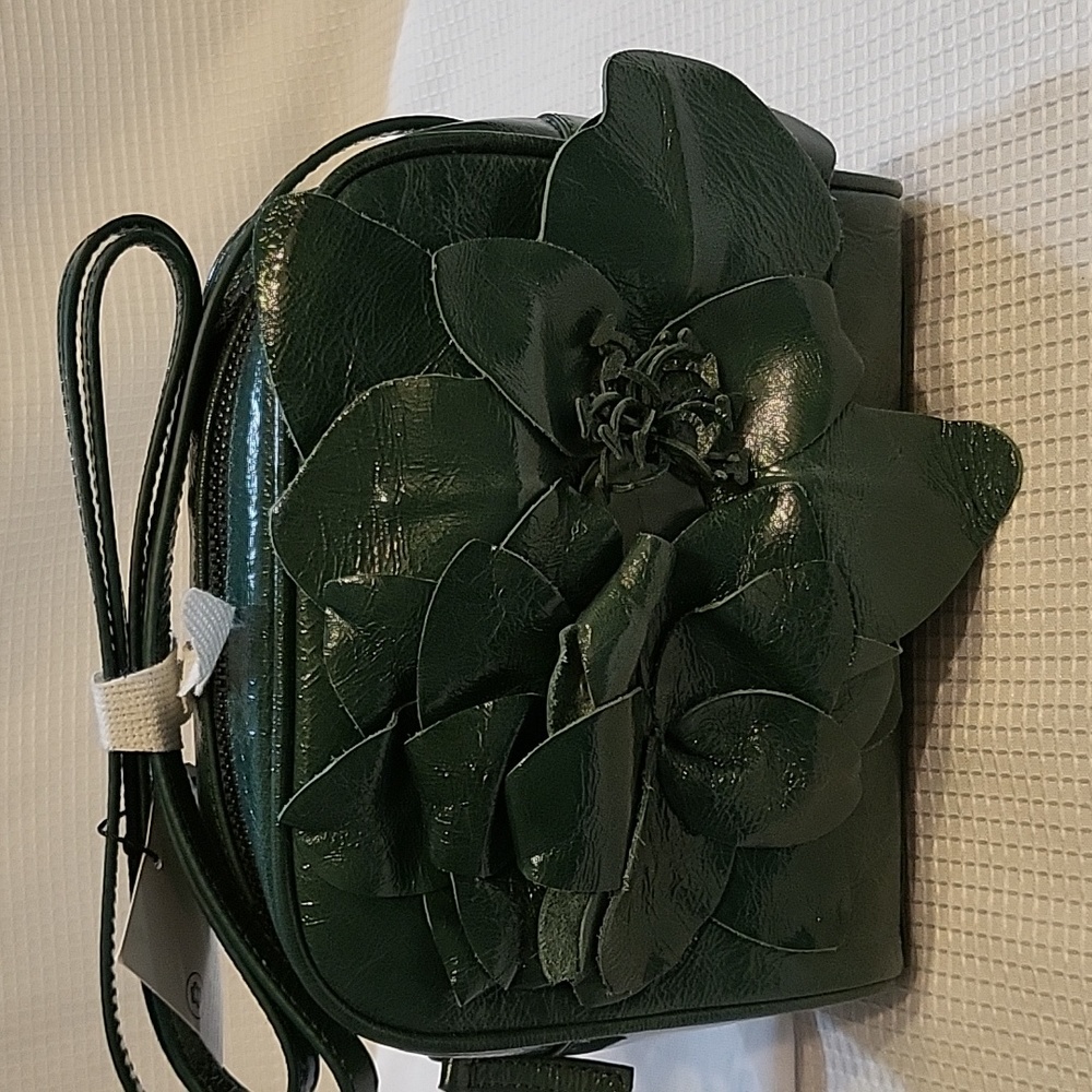 Zara Green leather bag